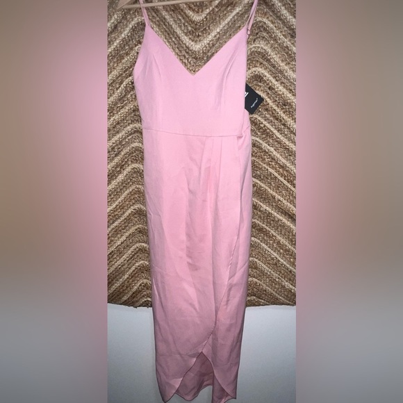 Aigeman Women's Pink V Neck Backless Maxi Cocktail Party Dress,Size XS,NWT - Picture 1 of 14